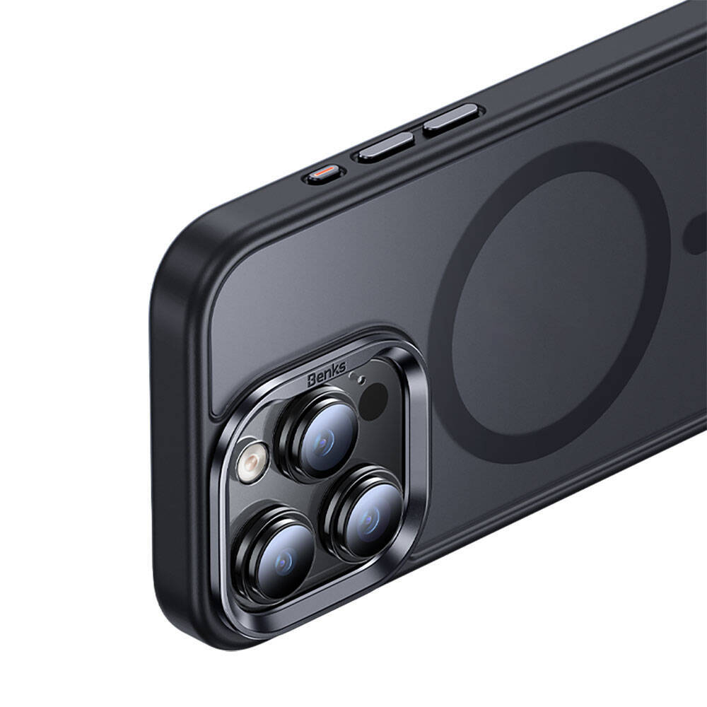 Apple iPhone 15 Pro Max Kılıf M-safe Şarj Özellikli Benks Mist Protective Kapak - 2