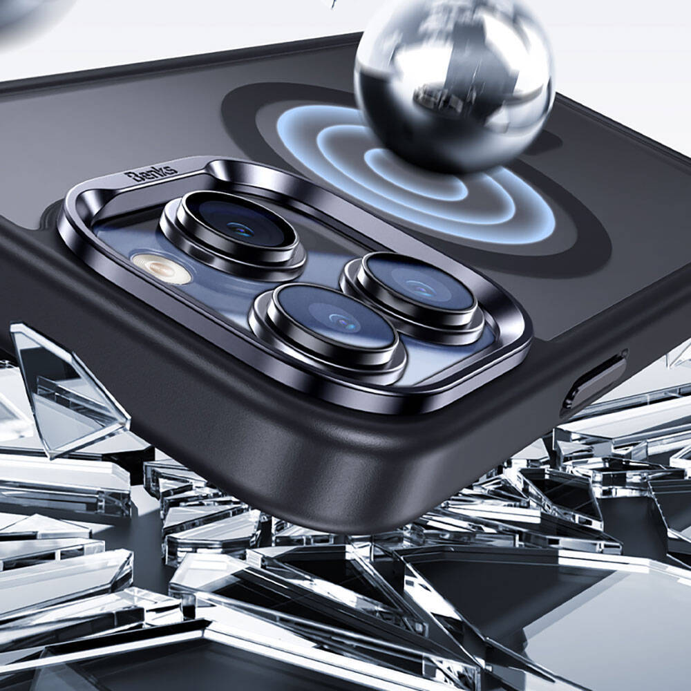 Apple iPhone 15 Pro Max Kılıf M-safe Şarj Özellikli Benks Mist Protective Kapak - 9