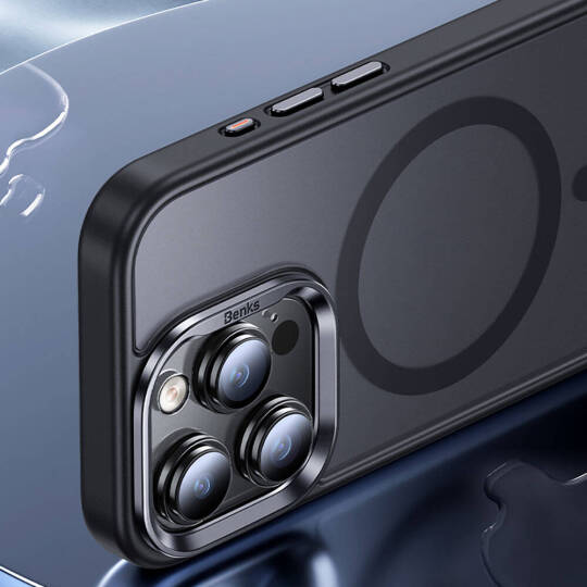 Apple iPhone 15 Pro Max Kılıf M-safe Şarj Özellikli Benks Mist Protective Kapak - 14