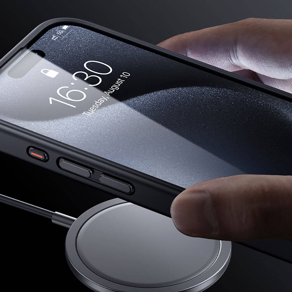 Apple iPhone 15 Pro Max Kılıf M-safe Şarj Özellikli Benks Mist Protective Kapak - 16