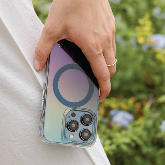 Apple iPhone 15 Pro Max Kılıf M-safe Şarj Özellikli Mistik Mor Renkli Coehl Dazze Kapak - 4