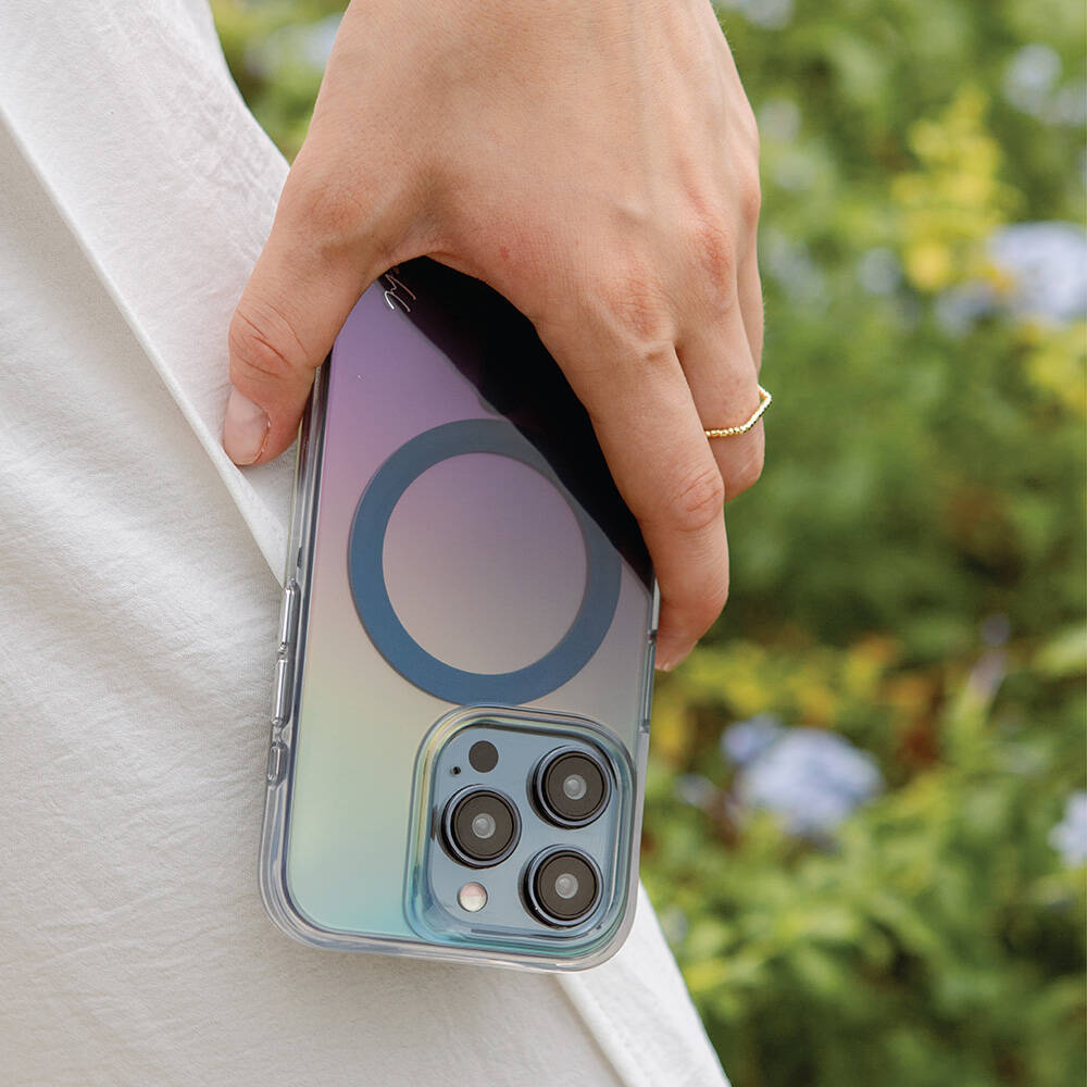 Apple iPhone 15 Pro Max Kılıf M-safe Şarj Özellikli Mistik Mor Renkli Coehl Dazze Kapak - 4