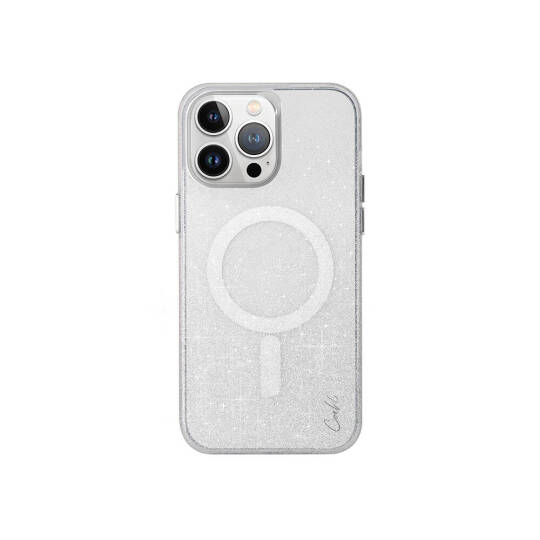 Apple iPhone 15 Pro Max Kılıf M-safe Şarj Özellikli Simli Arka Yüzey Coehl Lumino Kapak - 3