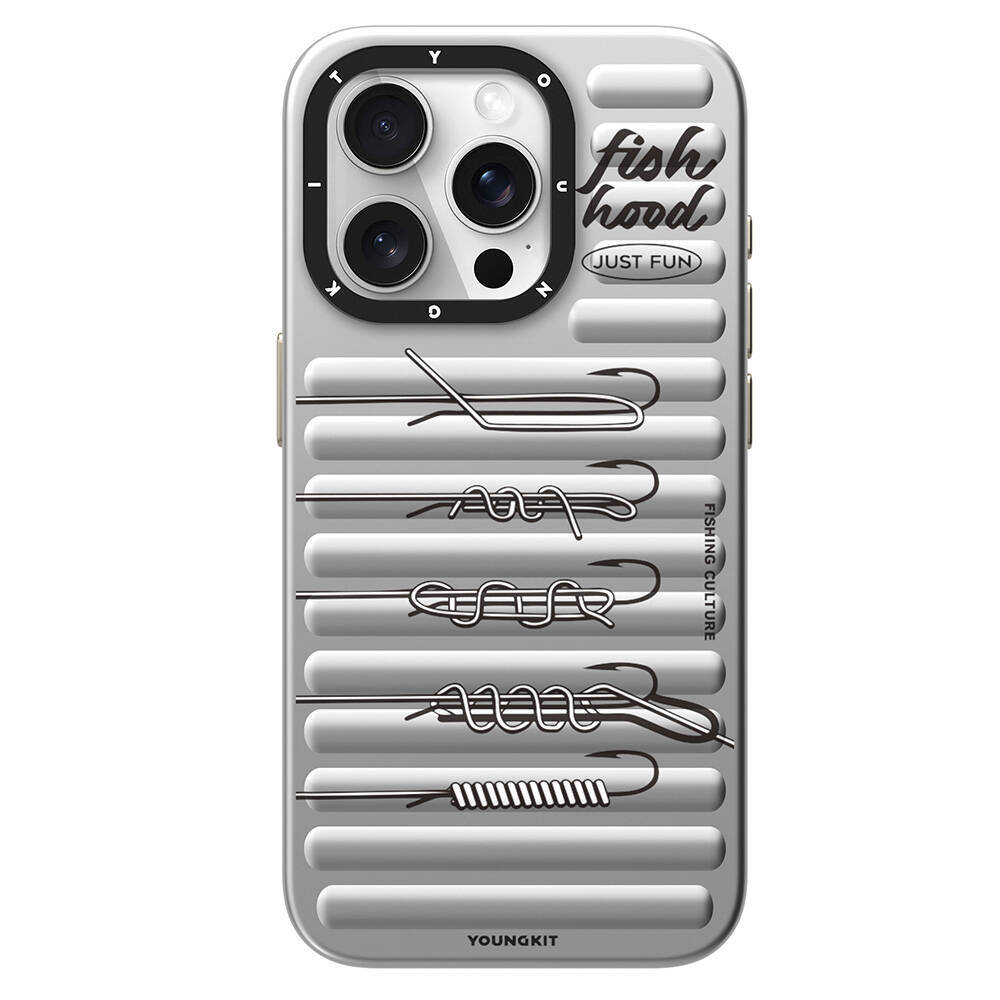 Apple iPhone 15 Pro Max Kılıf M-safe Şarj Özellikli Youngkit Fishing Serisi Kapak - 3
