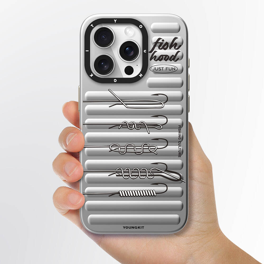 Apple iPhone 15 Pro Max Kılıf M-safe Şarj Özellikli Youngkit Fishing Serisi Kapak - 6