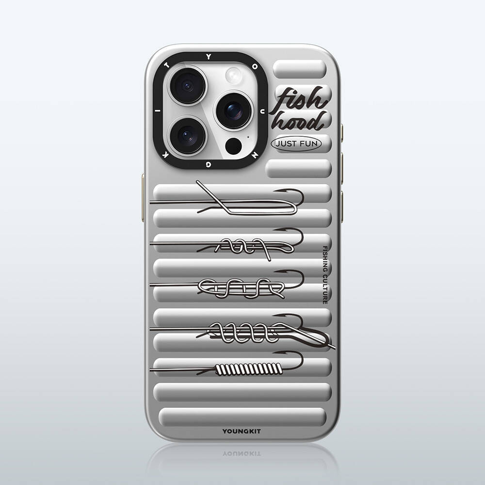 Apple iPhone 15 Pro Max Kılıf M-safe Şarj Özellikli Youngkit Fishing Serisi Kapak - 9