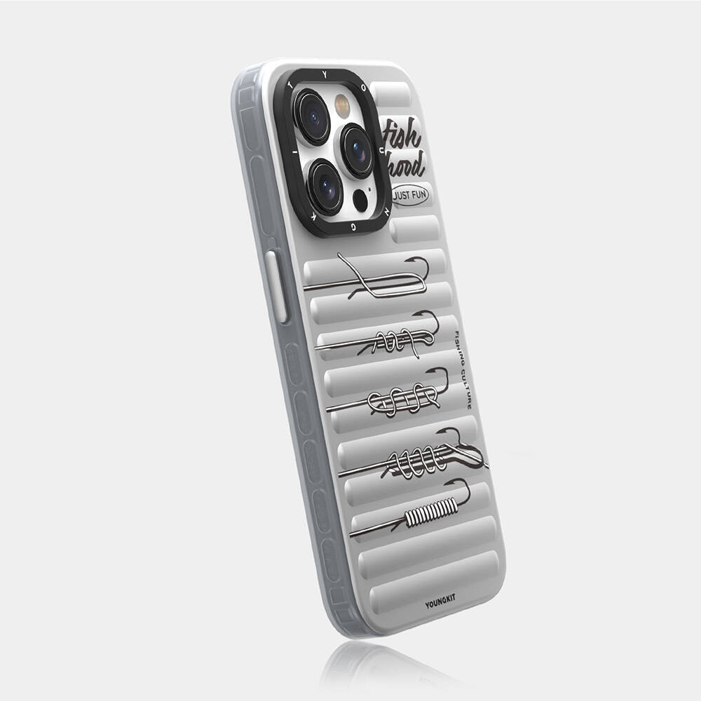 Apple iPhone 15 Pro Max Kılıf M-safe Şarj Özellikli Youngkit Fishing Serisi Kapak - 11