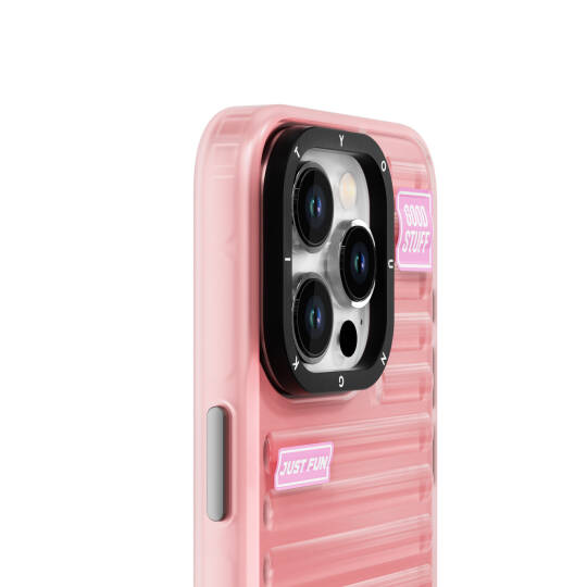 Apple iPhone 15 Pro Max Kılıf Şeffaf Renkli Tasarım YoungKit Fluorite Serisi Kapak - 10