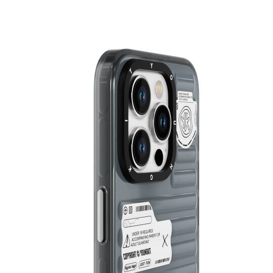 Apple iPhone 15 Pro Max Kılıf Şeffaf Renkli Tasarım YoungKit Fluorite Serisi Kapak - 11