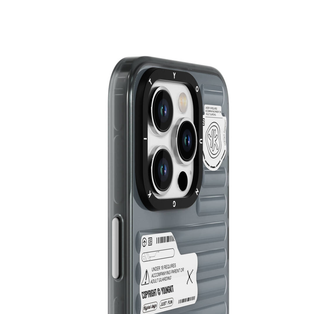 Apple iPhone 15 Pro Max Kılıf Şeffaf Renkli Tasarım YoungKit Fluorite Serisi Kapak - 11