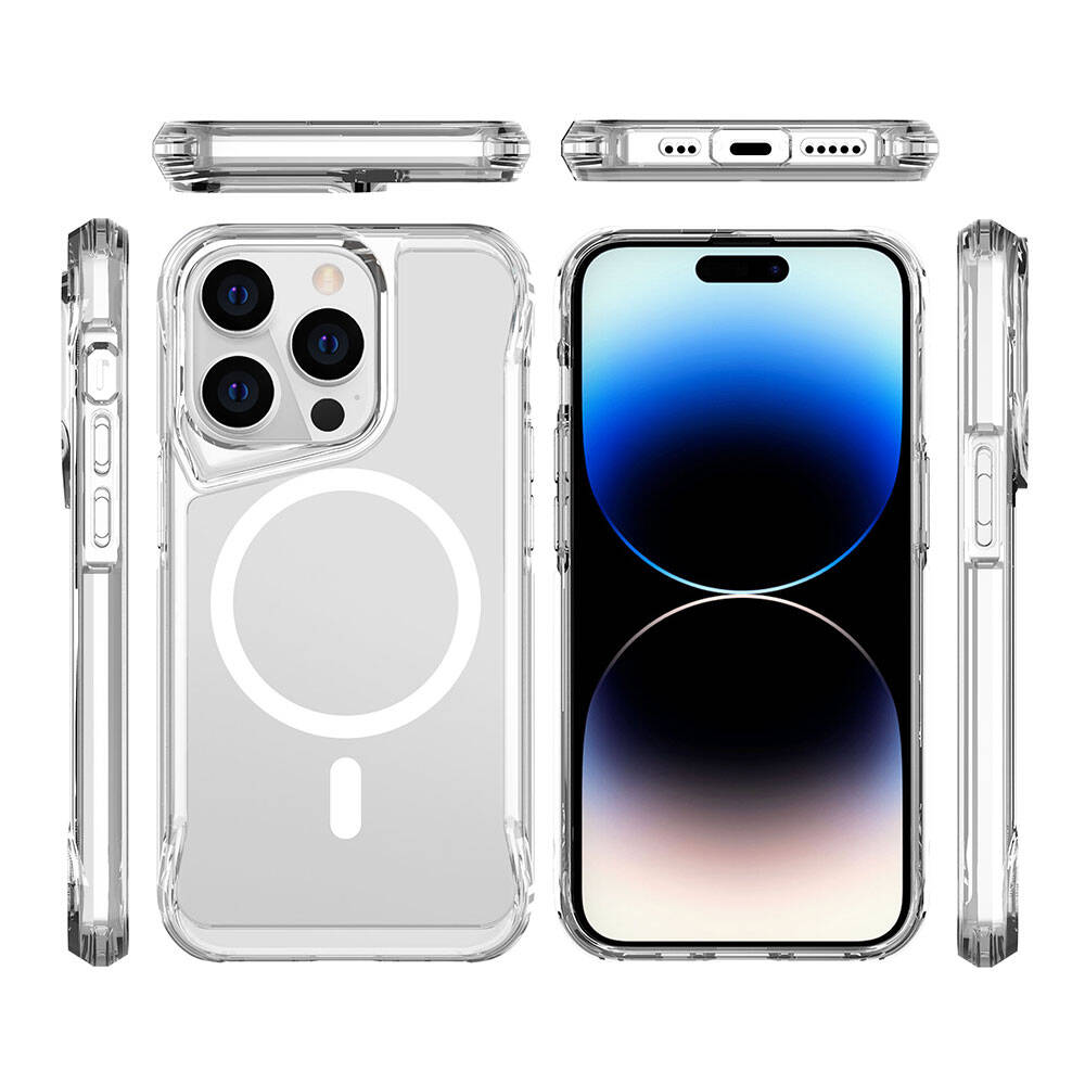 Apple iPhone 15 Pro Max Kılıf Zore M-safe Şarj Özellikli T-Max M-safe Kapak - 3