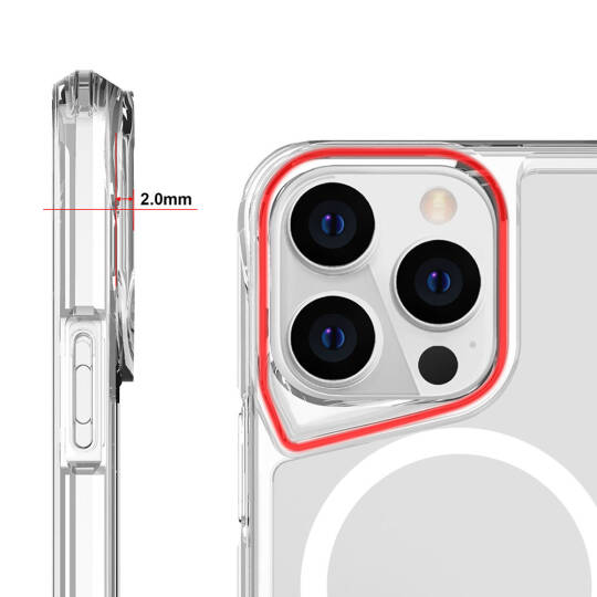 Apple iPhone 15 Pro Max Kılıf Zore M-safe Şarj Özellikli T-Max M-safe Kapak - 5
