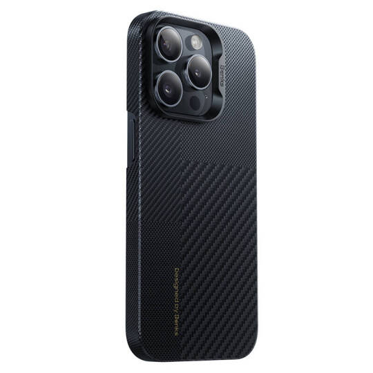 Apple iPhone 15 Pro Max M-safe Şarj Özellikli Karbon Fiber Benks Montage ArmorAir Kevlar Kapak - 2