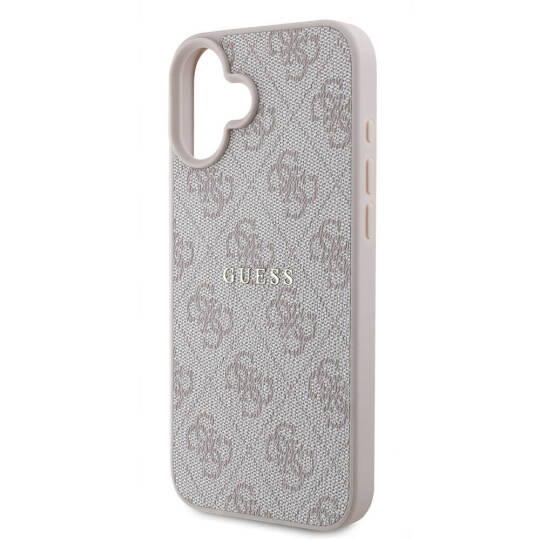 Apple iPhone 16 Kılıf Guess Orjinal Lisanslı M-safe Şarj Özellikli 4G Desenli Yazı Logolu Kapak - 14