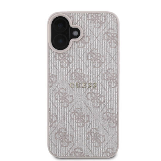 Apple iPhone 16 Kılıf Guess Orjinal Lisanslı M-safe Şarj Özellikli 4G Desenli Yazı Logolu Kapak - 17