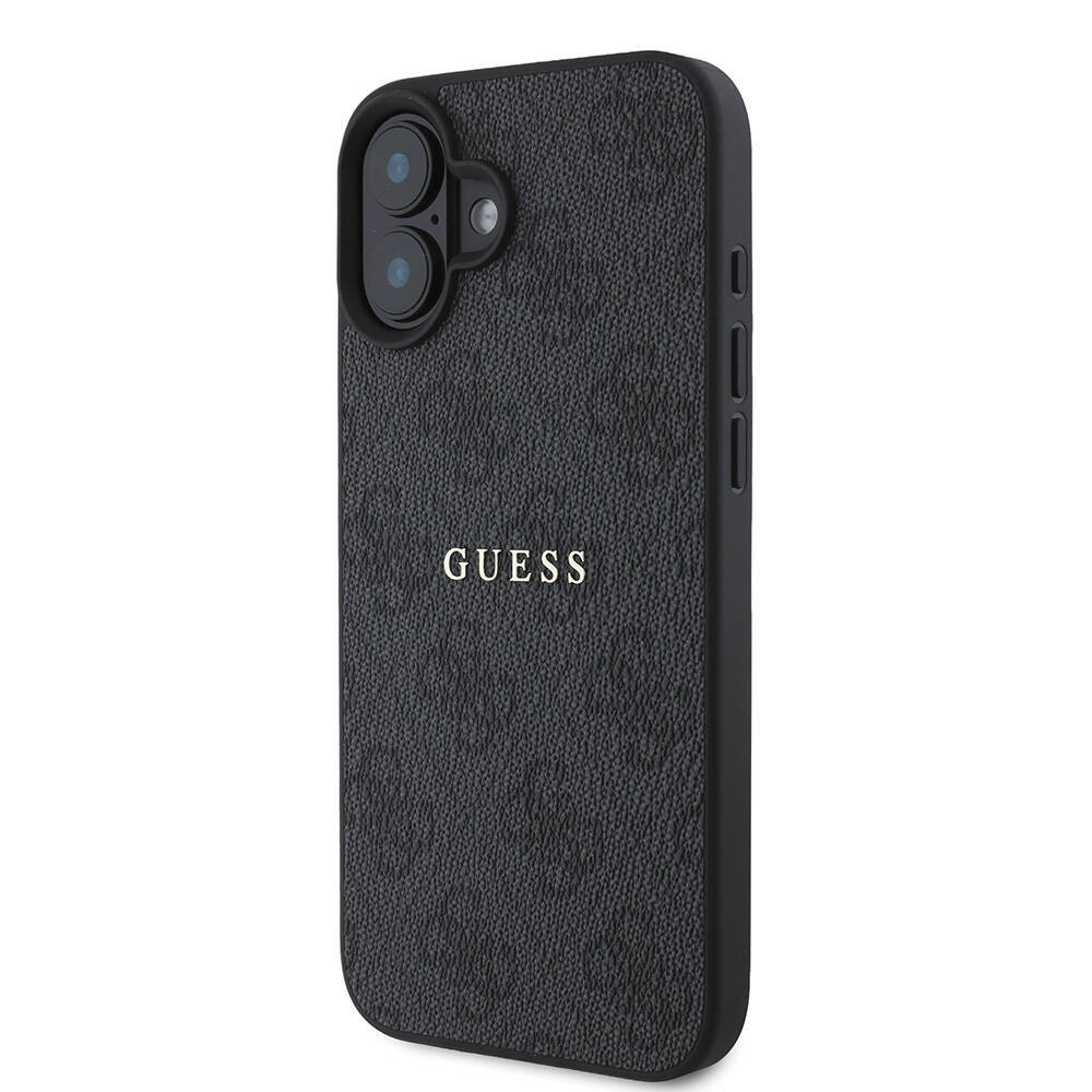 Apple iPhone 16 Kılıf Guess Orjinal Lisanslı M-safe Şarj Özellikli 4G Desenli Yazı Logolu Kapak - 19