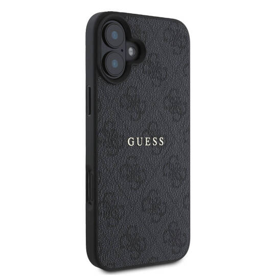 Apple iPhone 16 Kılıf Guess Orjinal Lisanslı M-safe Şarj Özellikli 4G Desenli Yazı Logolu Kapak - 21