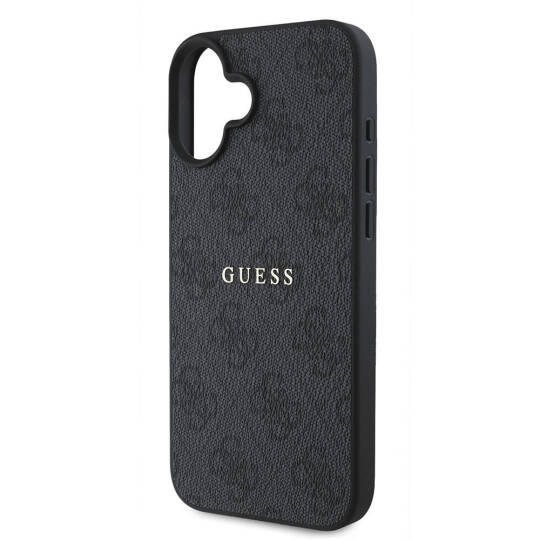 Apple iPhone 16 Kılıf Guess Orjinal Lisanslı M-safe Şarj Özellikli 4G Desenli Yazı Logolu Kapak - 23
