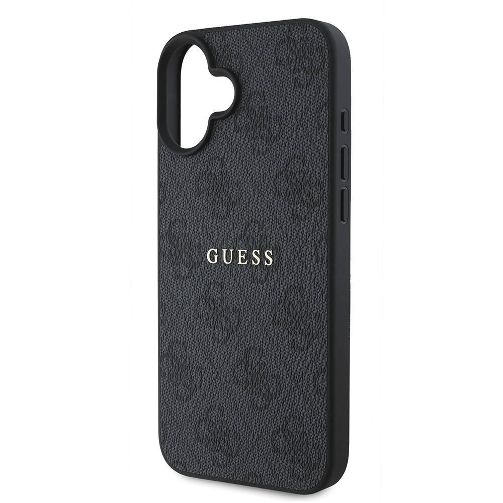 Apple iPhone 16 Kılıf Guess Orjinal Lisanslı M-safe Şarj Özellikli 4G Desenli Yazı Logolu Kapak - 23