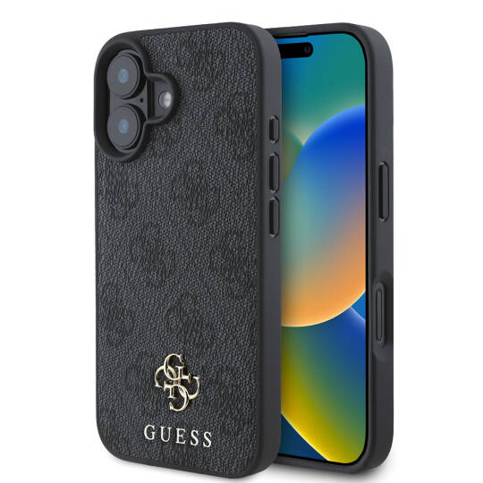 Apple iPhone 16 Kılıf Guess Orjinal Lisanslı M-safe Şarj Özellikli Small 4G Classic Kapak - 19