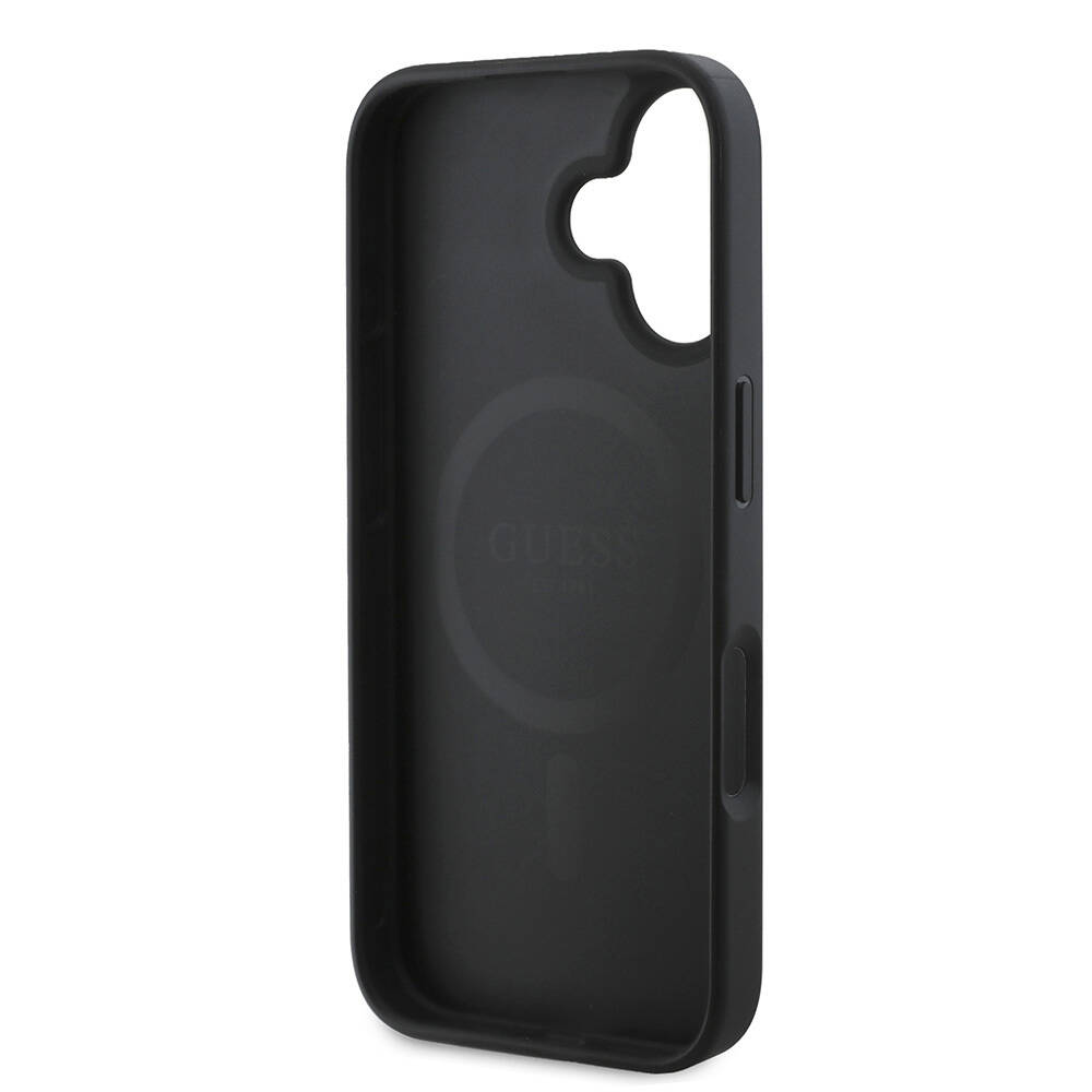 Apple iPhone 16 Kılıf Guess Orjinal Lisanslı M-safe Şarj Özellikli Small 4G Classic Kapak - 17