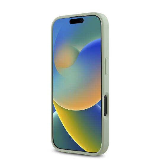 Apple iPhone 16 Kılıf Guess Orjinal Lisanslı M-safe Şarj Özellikli Yazı Logolu Grained Kapak - 18