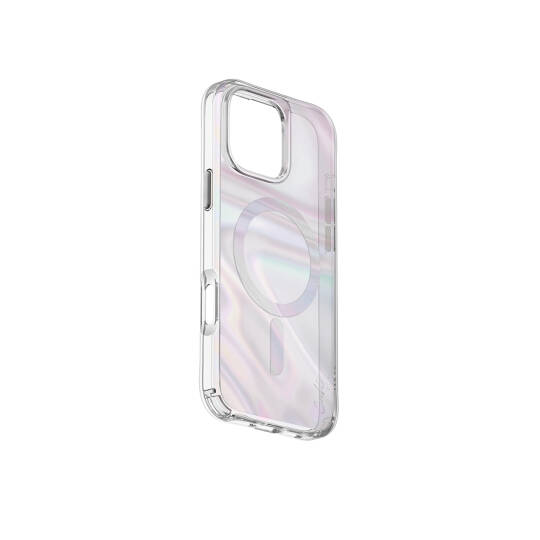 Apple iPhone 16 Kılıf M-safe Şarj Özellikli Holografik Şeffaf Arka Yüzey Coehl Savon Kapak - 5