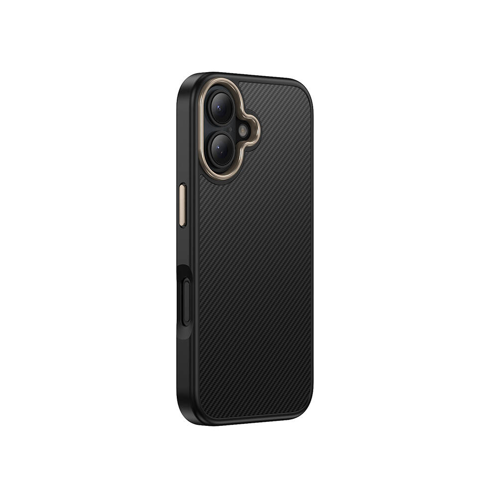 Apple iPhone 16 Kılıf M-safe Şarj Özellikli Karbon Fiber Görünümlü Zore Antina Kapak - 10
