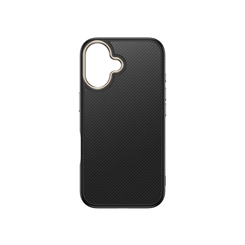 Apple iPhone 16 Kılıf M-safe Şarj Özellikli Karbon Fiber Görünümlü Zore Antina Kapak - 11