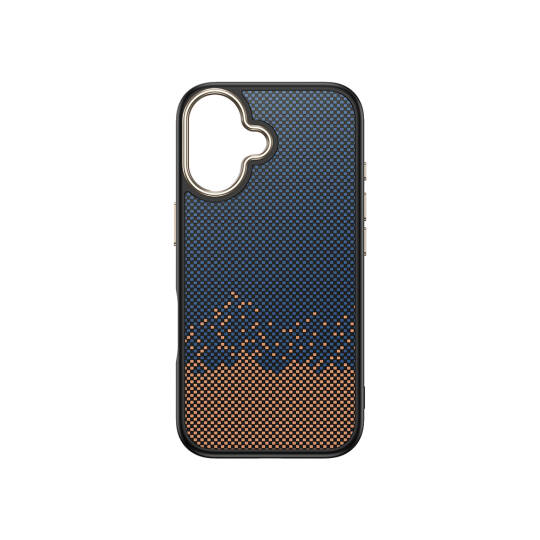 Apple iPhone 16 Kılıf M-safe Şarj Özellikli Karbon Fiber Görünümlü Zore Antina Kapak - 17