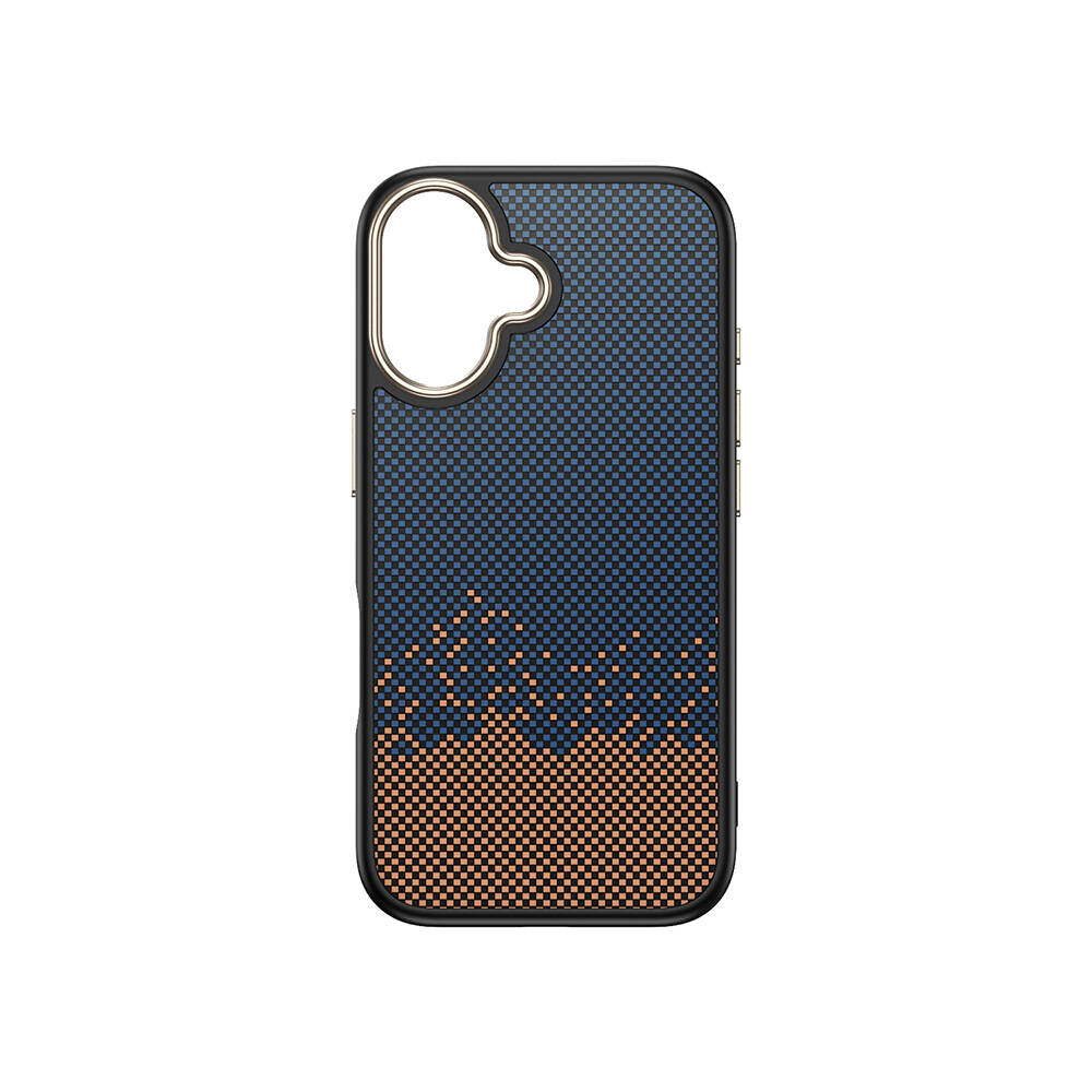 Apple iPhone 16 Kılıf M-safe Şarj Özellikli Karbon Fiber Görünümlü Zore Antina Kapak - 17