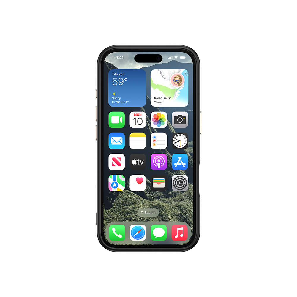 Apple iPhone 16 Kılıf M-safe Şarj Özellikli Karbon Fiber Görünümlü Zore Antina Kapak - 23