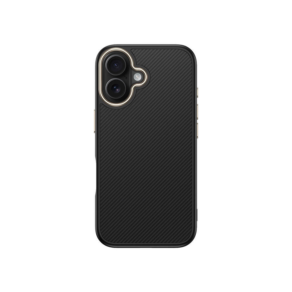 Apple iPhone 16 Kılıf M-safe Şarj Özellikli Karbon Fiber Görünümlü Zore Antina Kapak - 5