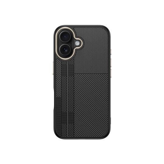 Apple iPhone 16 Kılıf M-safe Şarj Özellikli Karbon Fiber Görünümlü Zore Antina Kapak - 4