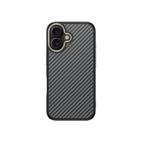 Apple iPhone 16 Kılıf M-safe Şarj Özellikli Karbon Fiber Görünümlü Zore Antina Kapak - 3