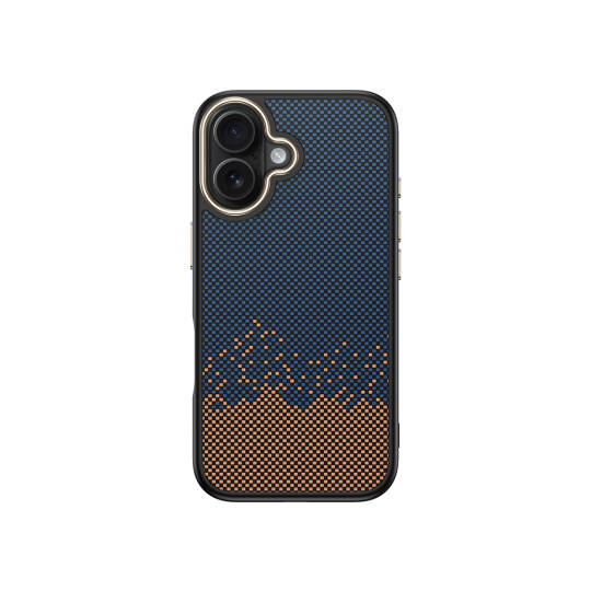 Apple iPhone 16 Kılıf M-safe Şarj Özellikli Karbon Fiber Görünümlü Zore Antina Kapak - 2