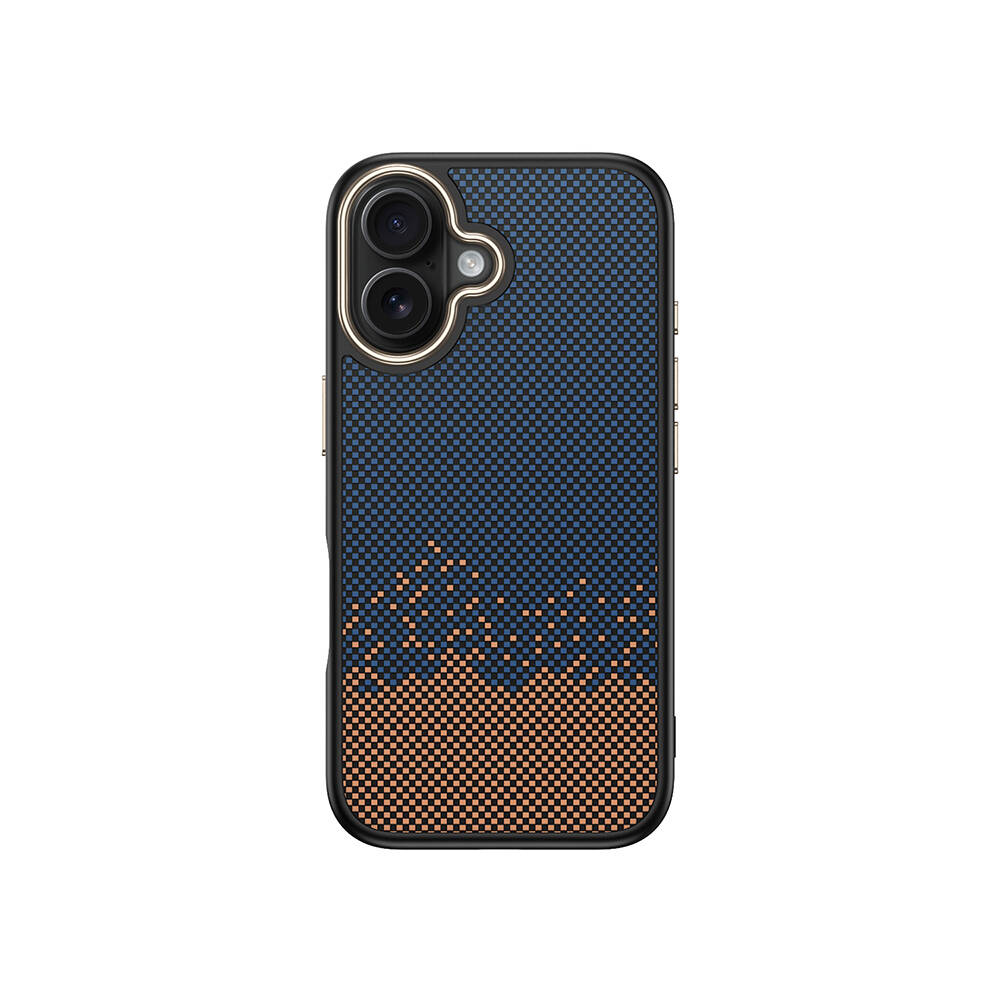 Apple iPhone 16 Kılıf M-safe Şarj Özellikli Karbon Fiber Görünümlü Zore Antina Kapak - 2