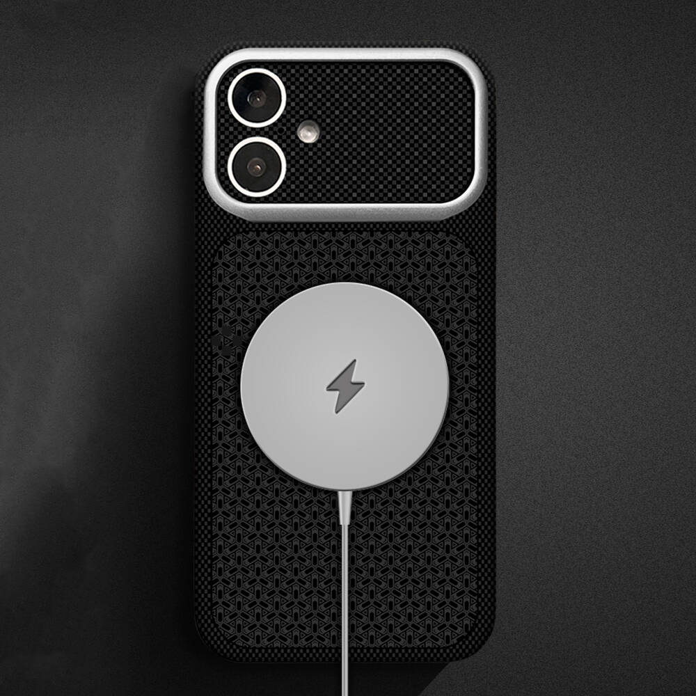 Apple iPhone 16 Kılıf M-Safe Şarj Özellikli Zore Paris Nexel Sert PC Kapak - 3
