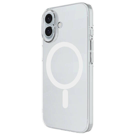 Apple iPhone 16 Kılıf Zore M-safe Şarj Özellikli Şeffaf Tek Kamera Çerçeveli Porto Kapak - 3