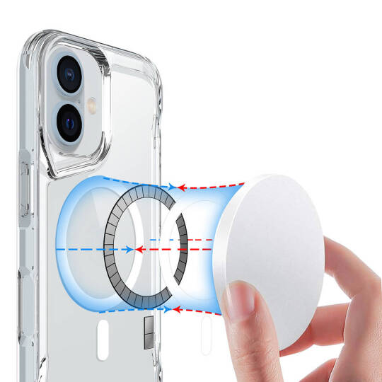 Apple iPhone 16 Kılıf Zore M-safe Şarj Özellikli T-Max M-safe Kapak - 9
