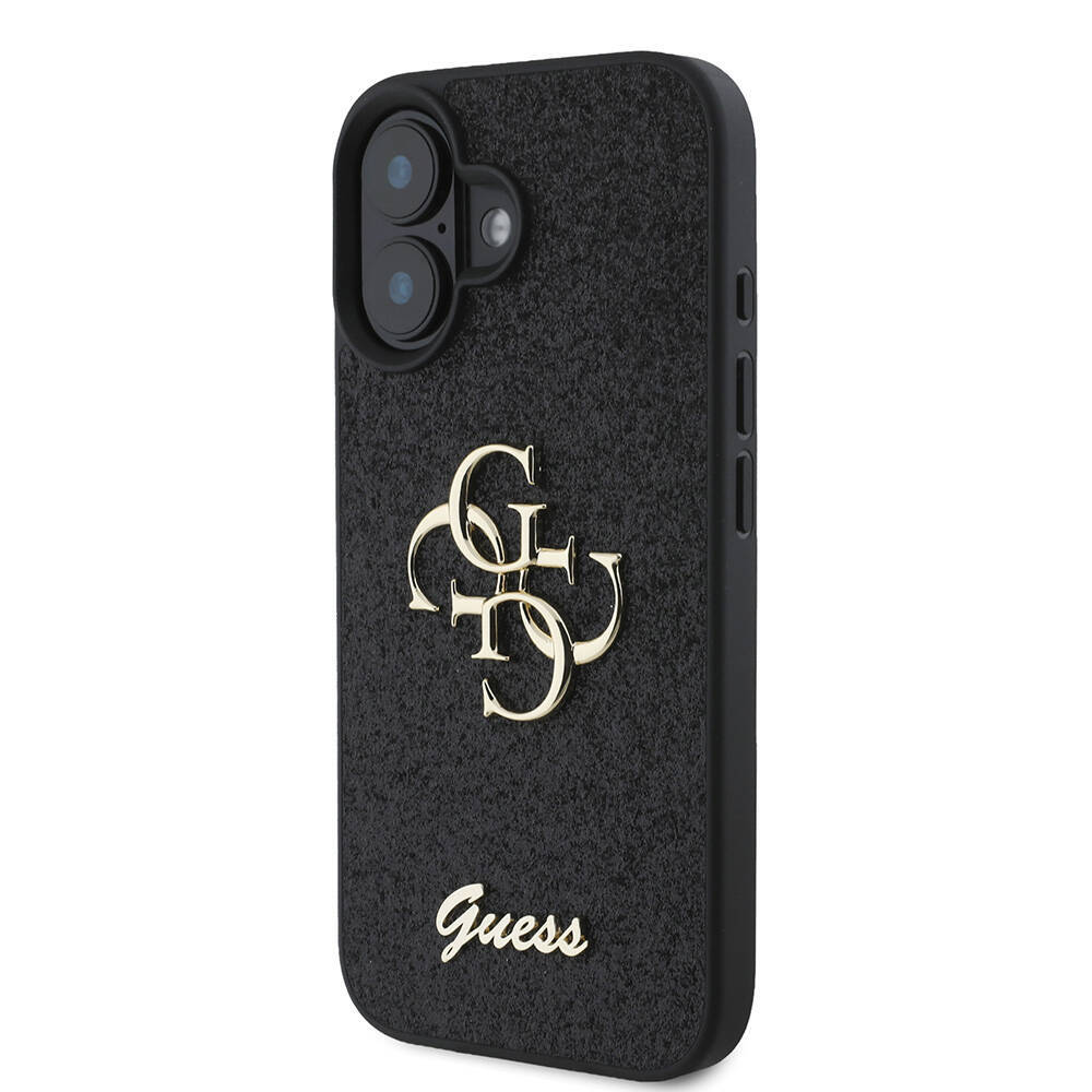 Apple iPhone 16 Plus Kılıf Guess Orjinal Lisanslı 4G Büyük Metal Logolu Glitter Kapak - 7