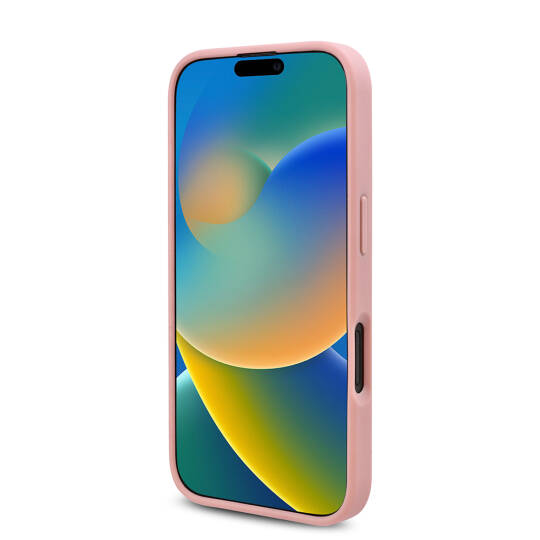 Apple iPhone 16 Plus Kılıf Guess Orjinal Lisanslı Taşlı Arka Yüzey Üçgen Logolu Kapak - 22