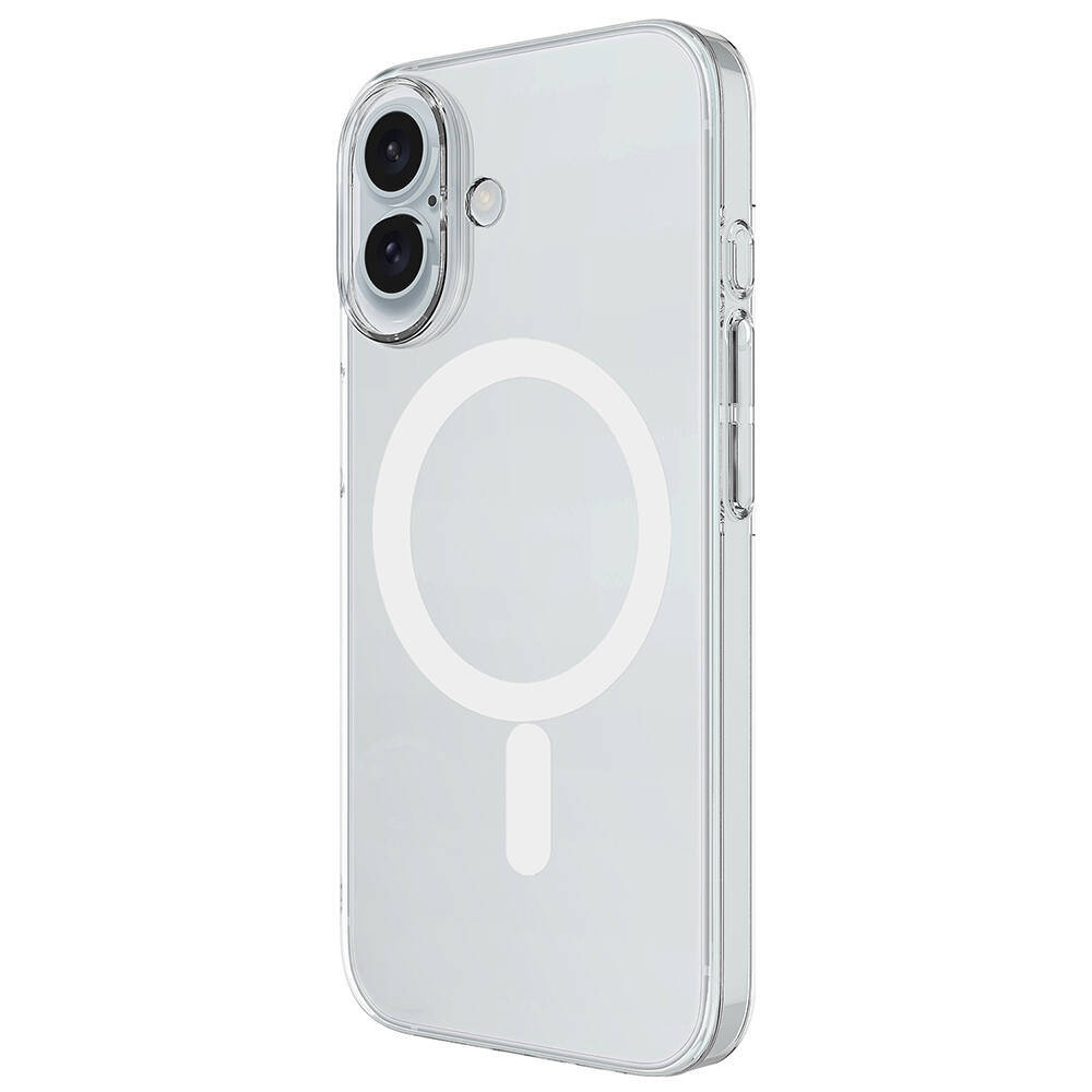 Apple iPhone 16 Plus Kılıf Zore M-safe Şarj Özellikli Şeffaf Tek Kamera Çerçeveli Porto Kapak - 4