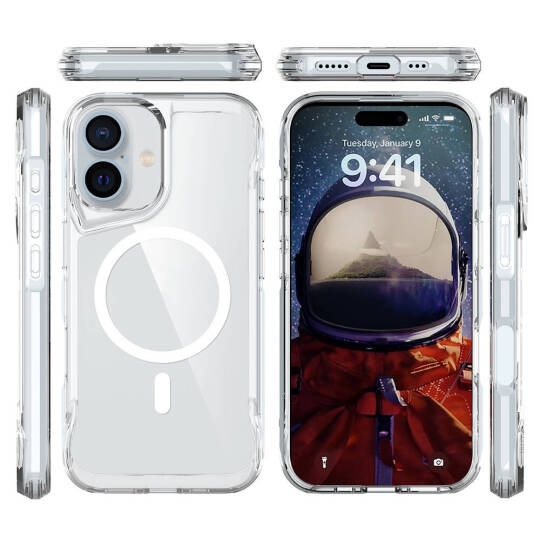 Apple iPhone 16 Plus Kılıf Zore M-safe Şarj Özellikli T-Max M-safe Kapak - 6