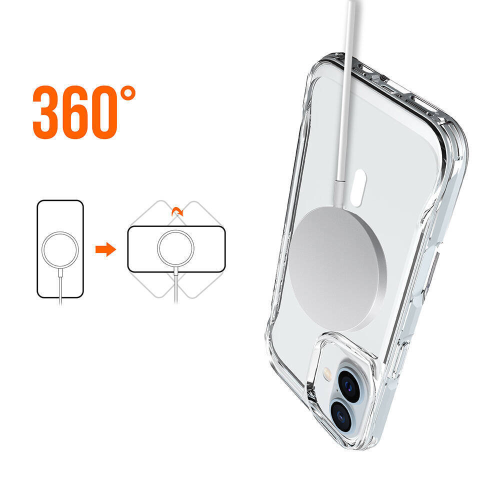 Apple iPhone 16 Plus Kılıf Zore M-safe Şarj Özellikli T-Max M-safe Kapak - 10