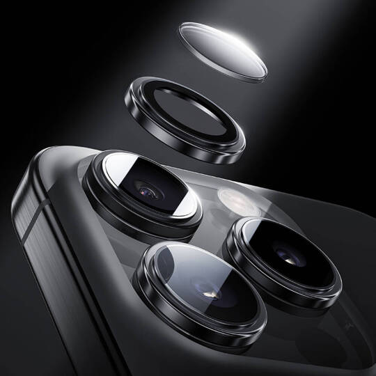 Apple iPhone 16 Pro Benks Parlama Önleyici Glass Warrior Metal Kamera Lens Koruyucu - 10