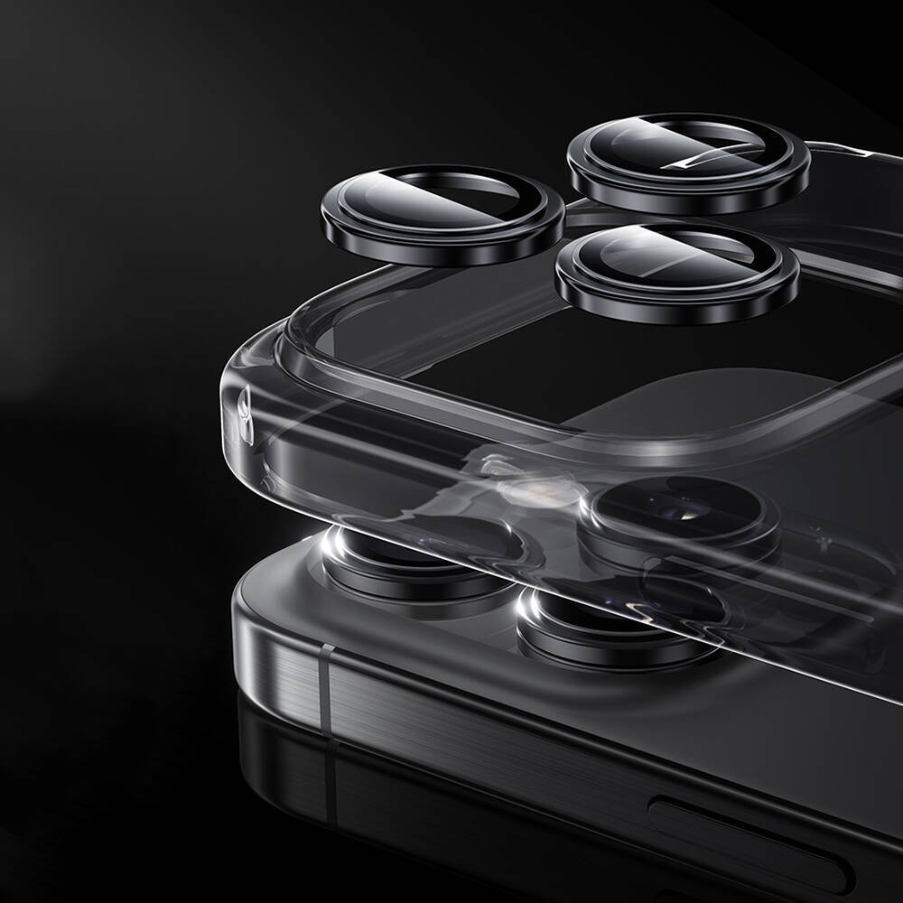 Apple iPhone 16 Pro Benks Parlama Önleyici Glass Warrior Metal Kamera Lens Koruyucu - 16