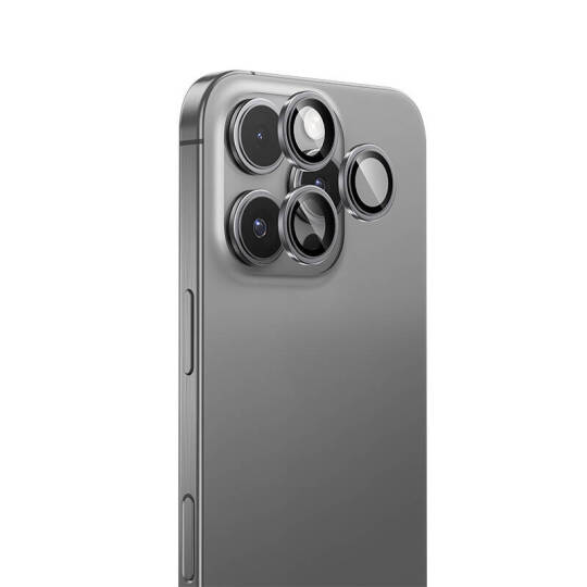 Apple iPhone 16 Pro Benks Parlama Önleyici Glass Warrior Metal Kamera Lens Koruyucu - 3