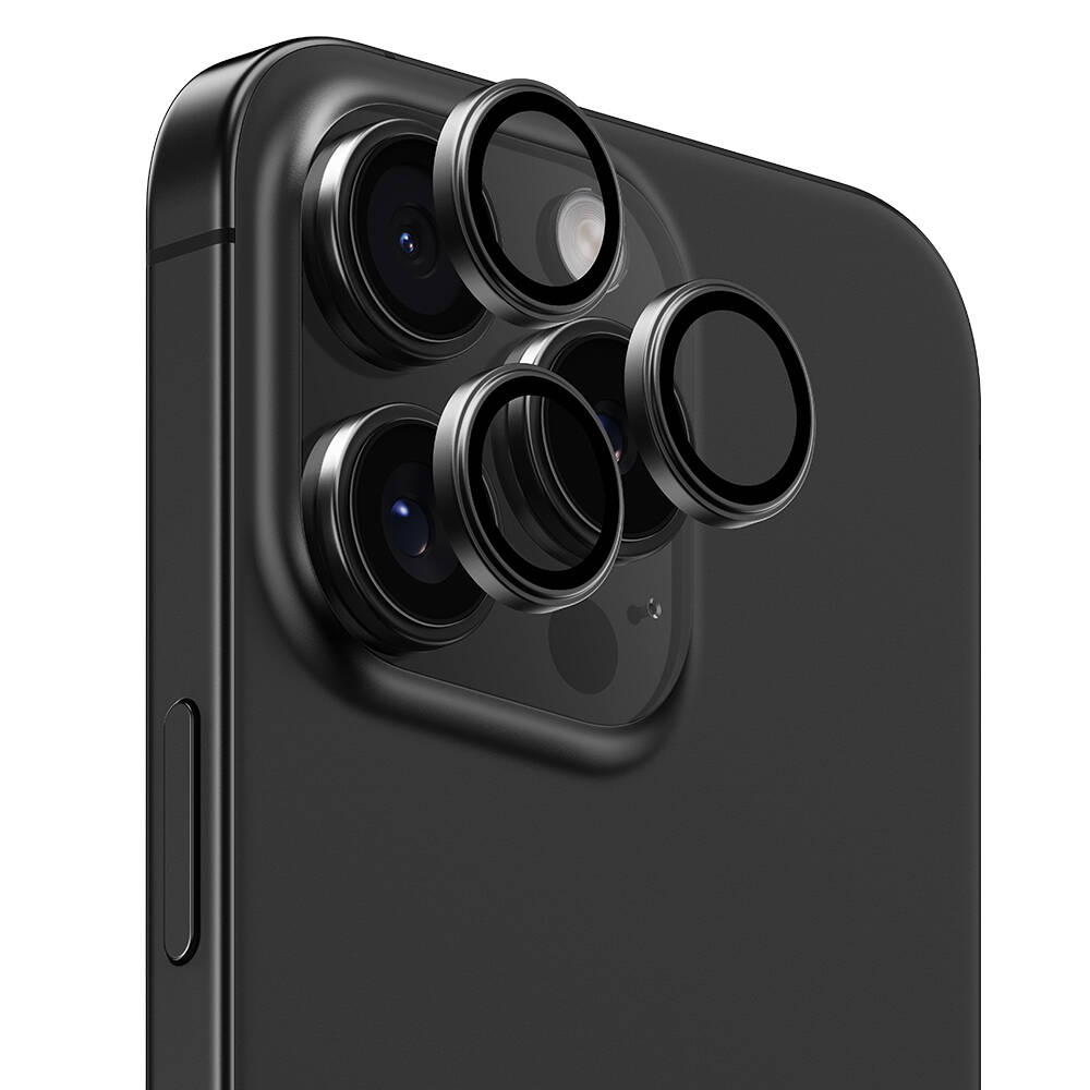Apple iPhone 16 Pro Benks Parlama Önleyici Glass Warrior Metal Kamera Lens Koruyucu - 1