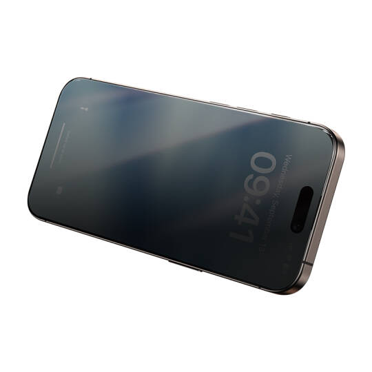 Apple iPhone 16 Pro Hidrofobik Ve Oleofobik Özellikli Benks 0.3mm Privacy Air Shield Ekran Koruyucu 10lu Paket - 3